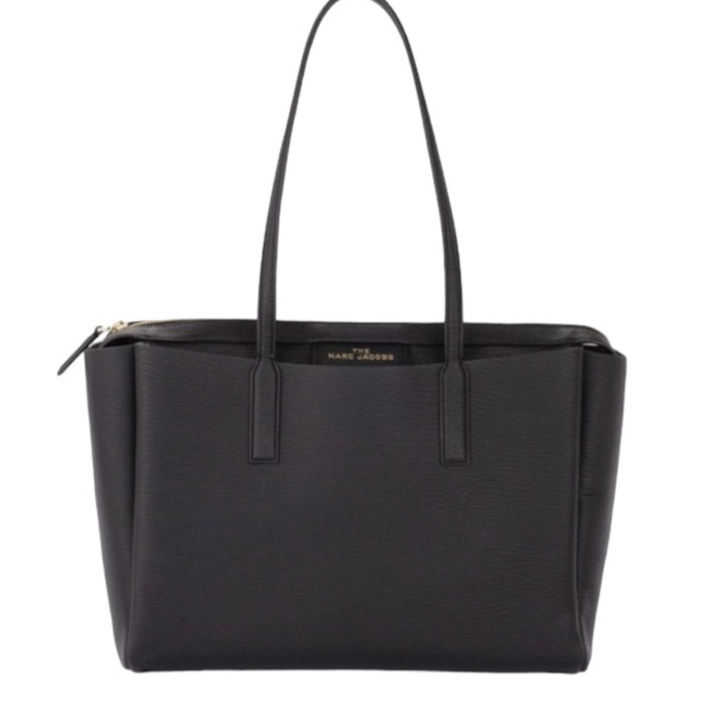 Marc Jacobs The Protege Black Leather Large Tote Laptop Bag - Picture 3 of 14
